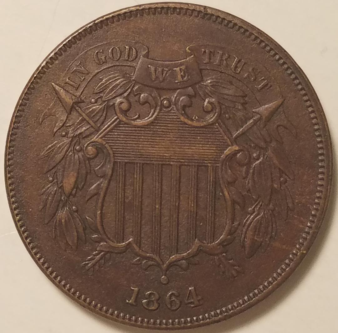 1864-Two-Cent-Copper